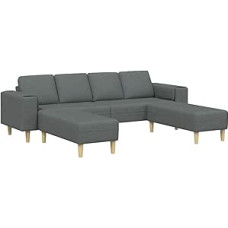 Sofos komplektas 3 vnt Dunkelgrau Stoff Sofa Modelis3335113