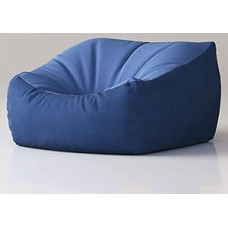Freizeitsofa Stuhl Wohnzimmer Schlafzimmer Balkon Einleder 65x65cm navyblue