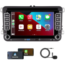 Linux Car Radio with Screen for Golf 5 6 VW Polo 6R T5 Passat Touran Seat with Navigation FM/AM, Wi-Fi, Apple Carplay, Android Car, Steering Wheel Ctrl, DAB AutoTouch Display 7 Inch