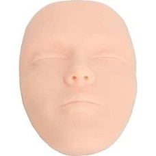 3D makiažo pratybų veido lenta, realistiška daugkartinio naudojimo silikoninė kosmetikos manekeno veidas su 7 dalių šepetėliu, akių netikras silikoninis makiažo menininkas, pilnas veido pratimas