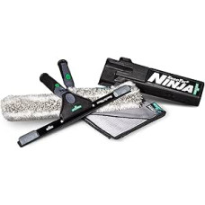 UNGER Ninja AKN12 aukščiausios kokybės stiklo valiklių rinkinys (aukščiausios kokybės produktai profesionaliam langų valymui, 4 dalys)