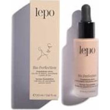 LEPO Foundation Bio Perfection Nr. 03 Amber, vidutinio ir švelnaus atspalvio odai, su datulių aliejumi, makadamijų aliejumi ir ryžių krakmolu, tobulina ir drėkina odą, kad ji atrodytų natūraliai