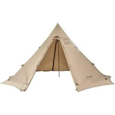 VEVOR Teepee palapinė 4-6 asmenims, nešiojama indėniška palapinė su viryklės jungtimi, lengvos 4 sezonų apsauginės palapinės žygiams, žvejybai ir kuprinėms, didelė