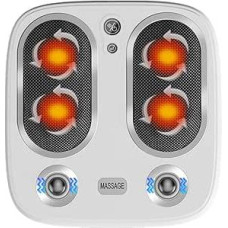 Foot Massager with Heat & Vibration, Electric Foot Massager with 3 Modes & 3 Intensities, Shiatsu Foot Massage for Tired Muscles and Soles at Home or in the Office