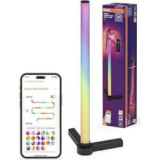 OSRAM Smart LED Corner Table Lamp, 7.5 W, with Magic RGB for Various Colours and Light Effects, Black, with Remote Control, IP20, LED Not Interchangeable, Dimmable