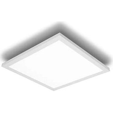 IMPTS svetainės kambario šviestuvas, 40 x 40 cm, LED lubų šviestuvas, plokščias LED skydelis, neutraliai baltas, 3000 K, 21 W, LED lubų šviestuvas miegamajam, rūsiui, virtuvei, baltas rėmelis