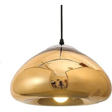 300 mm aukso danga Stiklo pakabukas Šviesos pakabukas Šviestuvas reguliuojamo aukščio modernus dizainas virtuvės valgomojo kambariui Gyvenamasis kambarys Baras Restoranas (Auksas)