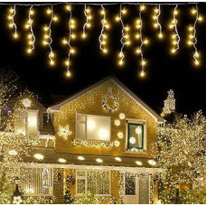 SMITHROAD pasakų žibintai 15 m 600 LED šviesos užuolaida su laikmačiu, 8 režimų pasakų žibintai, skirti vidaus vakarėliams, vestuvėms, balkonams, sodui, Kalėdų dekoracijoms