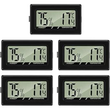 Mini LCD Digital Thermometer Hygrometer, Temperature Humidity Tester for Fridge, Aquarium