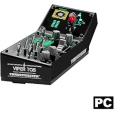 Thrustmaster Viper Panel für PC, Steuerpanel mit Hintergrundbeleleuchtung, Zur Verwendung mit dem Viper TQS oder Eigenständig, 43 Aktionstasten aus Metall, Abwurffunktion, Trimmung, Fahrwerk