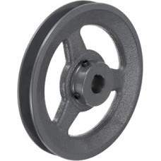 QUARKZMAN BK67-3/4 V formos skriemulys 3/4 colio skylė 6,45 colio išorinis skersmuo Vieno griovelio ištisinis diskas Pagamintas pagal išmatavimus Gręžtas skriemulys Ketaus diržo profilis, skirtas 3L arba B diržams