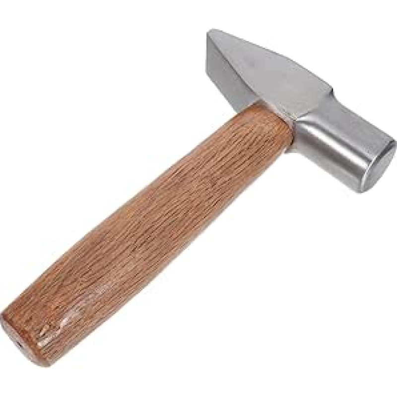 Anneome Entenschnabel Mini Hammer mit Holzgriff Rutschfester Kurzgriff für Schmuckherstellung Haushaltsreparaturen und Präzise Tischlerarbeiten Tragbares Leichtes Reparaturwerkzeug