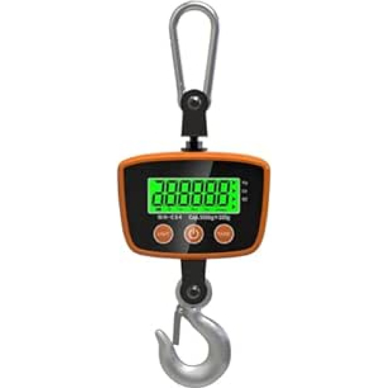 500 kg/100 g 300 kg/50 g Industrielle Hängende Kranwaage Heavy Duty Gewicht Haken Waage Gepäck Express angeln Waagen Mehrere Funktionen(500kg 100g)