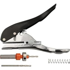 Edge Strip Punch Tool with Countersink Drill Bit Set, Adjustable Depth up to 25mm for Paper, PVC, Coated Cards, Woodworking, Craft Projects, Metal, L
