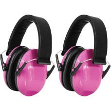 2 vaikų ausų apsaugos priemonės, sulankstomos, reguliuojamas SNR 26 dB ausų apsaugos priemonės, skirtos autizmui / ADHD / fejerverkams / koncertams / garsiai ar stresą keliančiai aplinkai