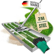 Lawn squeegee / lawn rake W x L: 80 x 30 cm steel I lawn care squeegee tool for more ground flatness I garden and lawn care with the dozer rake