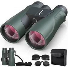 15x56 HD Fernglas Erwachsene - Aurosports Large View Fernglas mit klaren Low Light Vision - Leichtgewicht Easy Focus Vogelbeobachtung Jagd Wandern Kreuzfahrt Reisen - Grün
