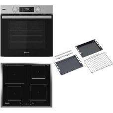 Bauknecht BAKO 466 Steam IND Built-in Oven Hob Combination / Hot Air Oven with 12 Functions / Gentle Steam / Energy Efficiency Class A+ / Induction Hob / 60 cm / Stainless Steel