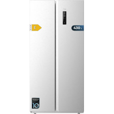 Cecotec Frigorífico Americano 2 Puertas Bolero CoolMarket SBS 430 Inox E. Side by Side de 430 L, Altura 176 cm ir 84 cm Ancho, Sistema Multi Air Flow, Total No Frost, Motor Inverter Plus