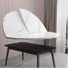 Didelis ratas Faltbare Tischplatte, Holz-Esstischverlängerung ohne Beine, Holz-Ersatz für den Schreibtisch mit versteckten Scharnieren, für Mehr Gäste(White,190cm/74.8in)