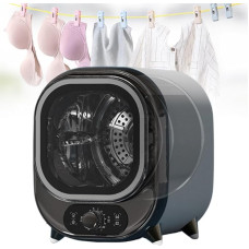 450 W kondensacinė džiovyklė, mini džiovyklė, nerūdijantis plienas, su dviem džiovinimo režimais, karštu ir šaltu, 0,8 kg talpa, tinka apatiniams drabužiams, kojinėms, rankšluosčiams ir kt. džiovinti, balta