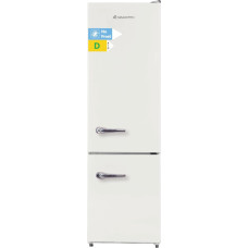magictec Retro Fridge with Freezer, 179 cm, 236 L (168 L/68 L), Total No Frost, Fridge-Freezer Combination, Electronic Control, Door Alarm, Cream