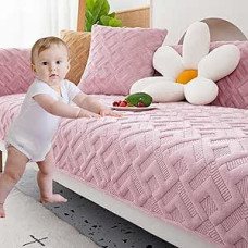 Couch Cover I Shape Stretch U Shape XXL Couch Throw Sofa Throw Blanket Sofa Cover Corner Sofa Velvet Couch Protector Corner Couch Dog Cat Sofa Protector 4/3/2/1 Seater, 8-70 x 240 cm