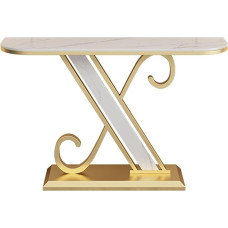 Generisch Moderner Goldener Flurkonsolentisch mit Stauraum, Eingangsbereich-Akzenttisch für Wohnzimmer und Foyer, stilvolles 80 cm (31,5 Zoll) Design, perfekt für jeden Raum