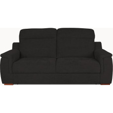FENIKS 2 vietų sofa - 2 vietų sofa - 210 x 99 x 99 cm - Medžiaginė sofa - Šenilinė konstrukcija - Medinės ąžuolo kojelės - Motion Black
