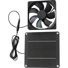 20 W Solarpanel-Ventilator – Solar-Abluftventilator | Solae Powered Fae | Sola Fae Outdoor | Sola Panel Fa | Windgebläse für Dachhaus, Schuppen, Dachboden, Hundehütte, Scheune, Haustiergarage