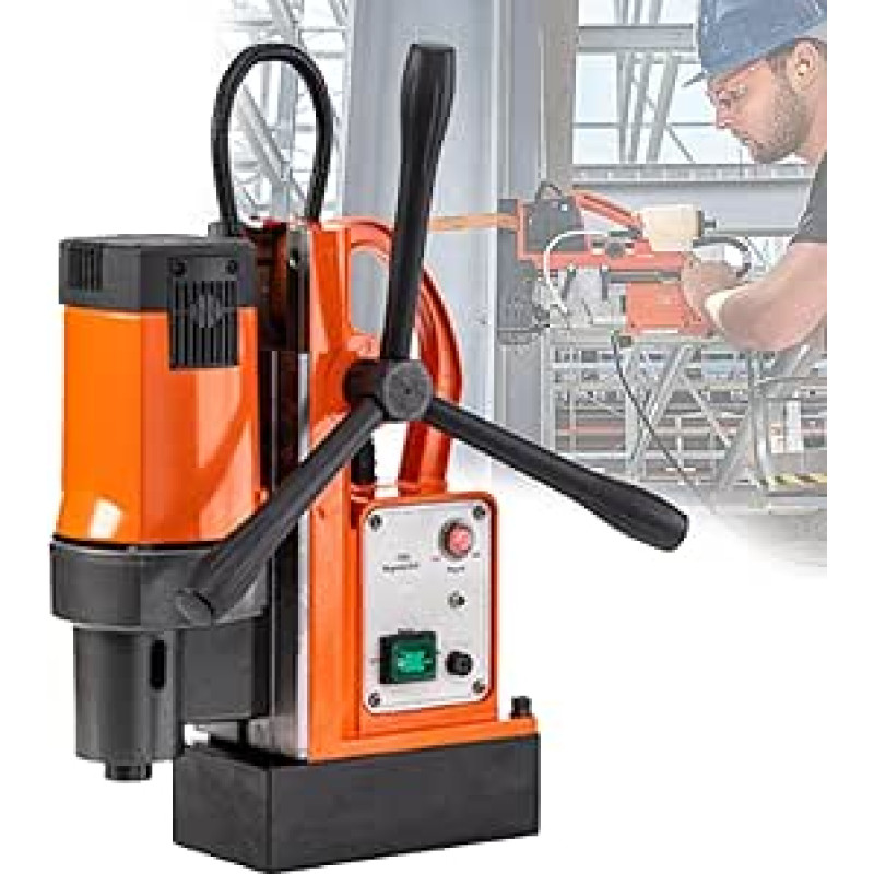 220V MachineMag Bohrmaschine, elektrinės Bormašinos, Bohrmaschine, Bohrmaschine, Magnetbohrsitz, Oberflächenbohrdurchmesser 0,63'', sicheres freihändi Arbeiten MD-23A