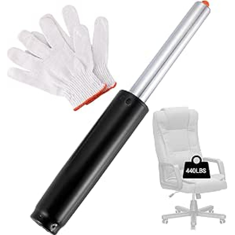 DASBET Gasdruckfeder Zylinder Schwerlast Stuhl Gasflasche 200kg/441lbs Gasdruckfeder für Bürostuhl 360 Drehstuhl Stahl Lift Stuhl Ersatz Gasdruckfeder Universal Bürostuhl Basis Ersatz für Büro Zuhause