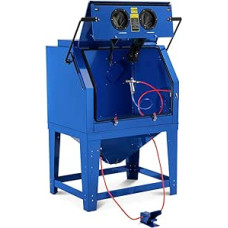 MSW MSW-SC-990 Smėliavimo kabina 990 L su apšvietimu ir kojiniu pedalu Smėliavimo mašina Smėliavimo sistema