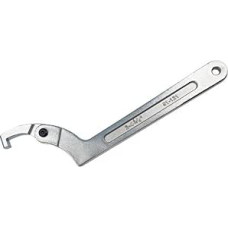 Verstellbarer Halbmondschlüssel Hakenschlüssel Werkzeug Chrom-Vanadium-Stahl für Motorrad Stoßdämpfer und Wasserzählermuttern, Komfortgriff