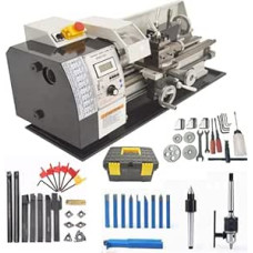 Precision Metal Bench Lathe Mini Milling Machine 900W Variable Speed 50-2500RPM for Model Making and Pattern Production