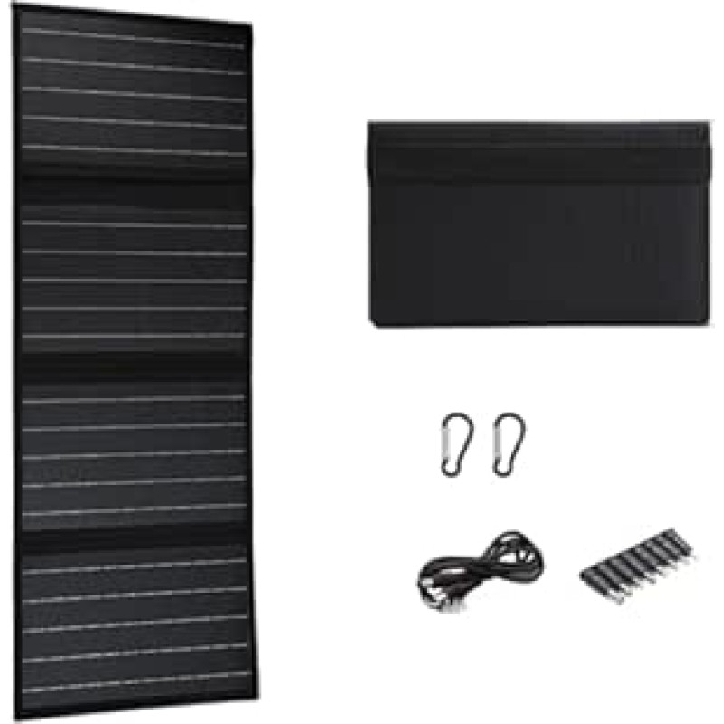 Monokristalinė saulės baterija, aukštas efektyvumas, 40 W, Zellplatte, kompakt, zusammenklappbar, Ladegerät für Rucksackreisen, tragbares Ladegerät für Camping