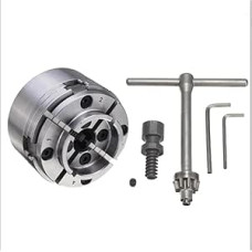 Drehlager 3,5-Zoll-Umschaltfutter for Holzdrehmaschinen, 1 Zoll x 8TPI-Gewinde, Holzdrehfutter, Zubehörbacken, Holzdrehmaschinen-Drehwerkzeug, langlebig(Color:9)