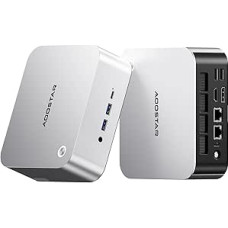 AOOSTAR MACO mini kompiuteris, MACO R7 6850H mini žaidimų kompiuteris, 24GB LPDDR5 1TB PCIe4.0 SSD, OCuLink GPU dokas + du USB4 (40Gb/s) + trys SSD lizdai, pirštų atspaudų atrakinimas, dvigubas 2,5G LAN, 4K išvestis
