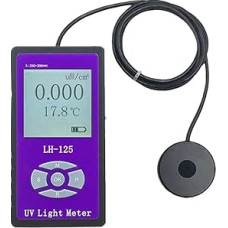 UVA + UVB LH-125 Barriere Uv-durchlässigkeit Penetration Rate Bestrahlungsstärke Detektor Gesundheitseinheit UV Licht Meter