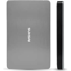 SUHSAI External Hard Drive 320GB USB 3.0 Lightweight Backup and Storage Hard Drive Portable Gaming Hard Drive Extended Storage HDD for Gaming Laptop PC Mac Desktop - Silver