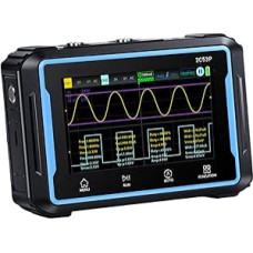2C53P 4,3 Zoll Touchscreen Digitales Oszilloskop, 50MHz 2-K mit Signalgenerator und Multimeter, 3-in-1 tragbares Design mit 4000mAh Akku, für Ingenieure und Hobbyisten
