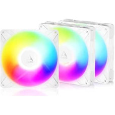 ARCTIC P14 Pro Reverse A-RGB - 3 pakuotės - 140 mm aukščiausios klasės ventiliatorius su atvirkštiniu oro srautu, PWM ventiliatorius su Y kabelio dalikliu, 400-2650 aps/min, 0 aps/min