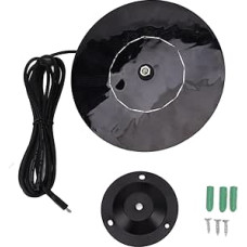 Solar Panel 10W 5V, Runde Form, Wasserdicht, Effiziente Umwandlung - Stabile Stromversorgung, Einfache Montage, Ideal für Außen Sicherheitskamera und LED Licht