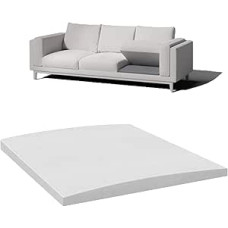 Sofos minkštasuoliai iš aukštos kokybės Schaumstoff, 50 x 50 cm, minkštasuoliai, skirti ilgoms sėdimosioms vietoms, didina komfortą ir ilgina sofos naudojimo trukmę, 1 x Weiß