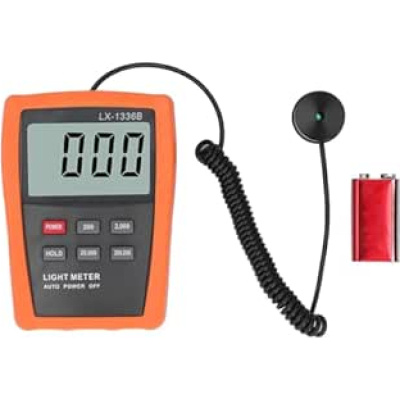 Yctze Beleuchtungsstärke-Lichtmessgerät mit LCD-Digitalanzeige, Automatischer Abschaltung und Ergonomischem Design für den Professionellen Einsatz