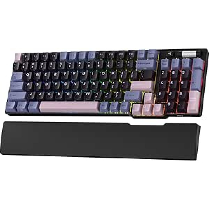 RK ROYAL KLUDGE RK96 RGB Limited Ed, 90 % 96 klavišų belaidė trimačio režimo BT5.0/2.4G/USB-C 
