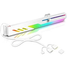 Jectse Graphics Card GPU Support Holder, 5V, 3-Pin ARGB Dual Interface and Small 4-Pin Interface, RGB Graphics Card Holder, 2 PCIE Slots, Simple