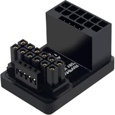Grafinės plokštės GPU maitinimo adapteris 180 laipsnių U posūkio jungtis 12+16P į 16P stalinio kompiuterio šasi kortelės kabelis PH316 GPU PCIe5.0 16Pin į 16P U-Turn