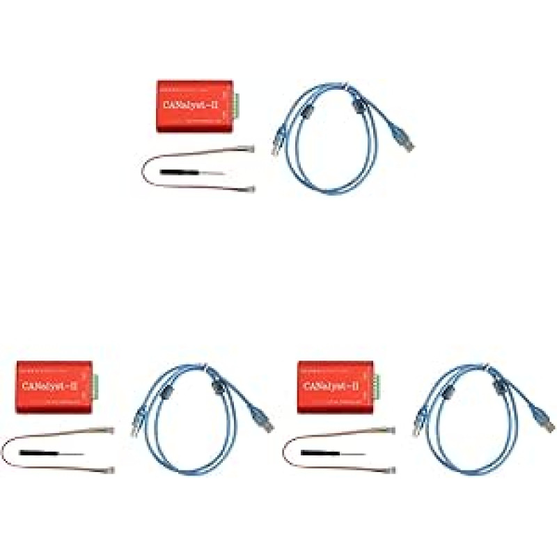 3X CAN analizatorius CANalyst-II USB zu CAN Analyzer CAN Bus Konverter Adapter Kompatibel mit ZLG USB zu CAN