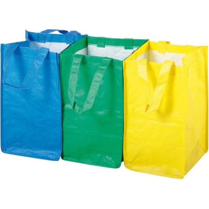 Meva Durable bags for waste sorting. SET 3pcs x 21L